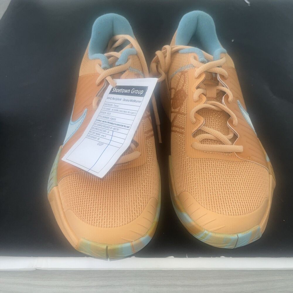 Nike Zoom Ggp Sample Pickle Ball Pair Size 7 Women Copper Moon Monarch Denim Gla